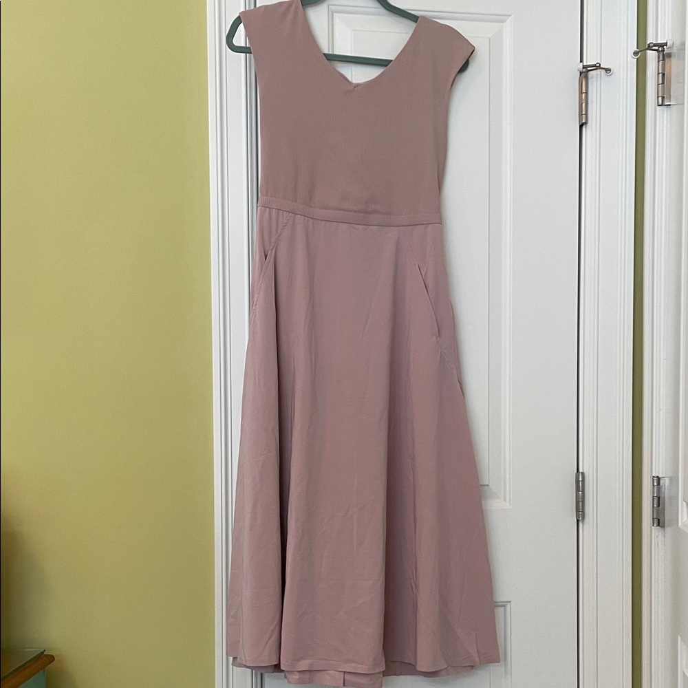 Athleta Elegant Mauve Sleeveless Dress S